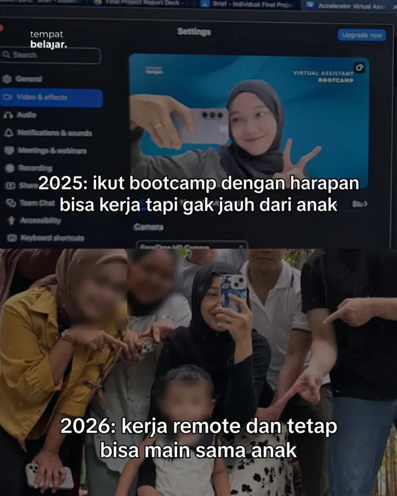 Ibu 1 Anak Kerja Remote