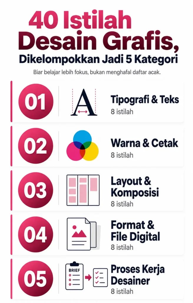 Istilah Desain Grafis berdasarkan Kategori