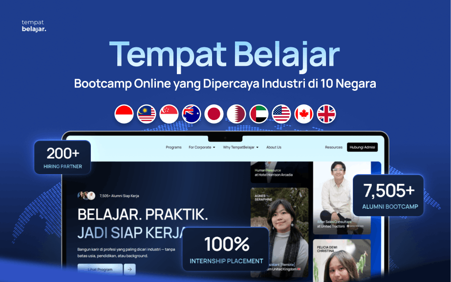 Tempat Belajar_ Bootcamp Online yang Dipercaya Industri di 10 Negara